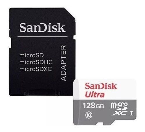 Cartão Micro Sd 128gb Sandisk Ultra Classe 10 Sdxc Sdhc 80mb