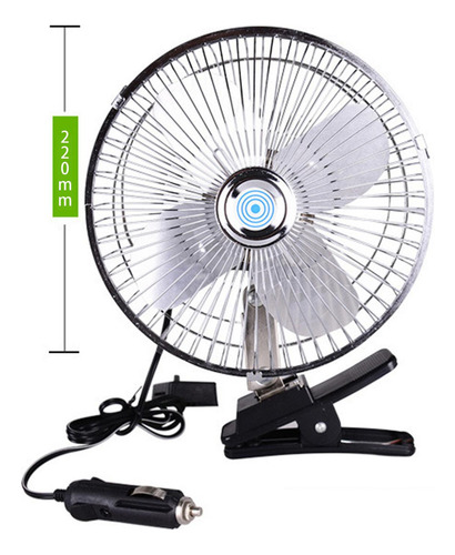 K Ventilador De Carro De 10 Polegadas E 24 V