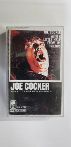 Joe Cocker Whit A Little Help Cassette De Usa Como Nuevo 