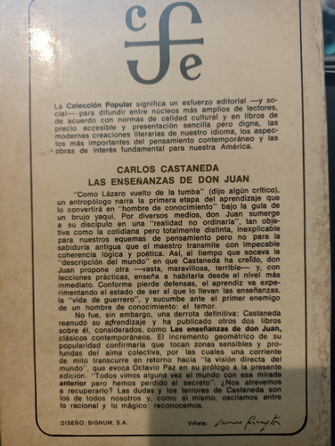 Las Enseñanzas De Don Juan Primera Edición (Usado)