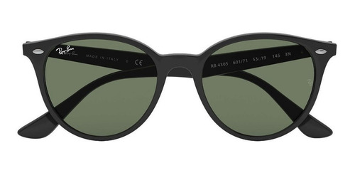 Imagen 2 de 2 de Anteojos de sol Ray-Ban RB4305 Standard con marco de propionato color gloss black, lente green clásica, varilla gloss black de propionato
