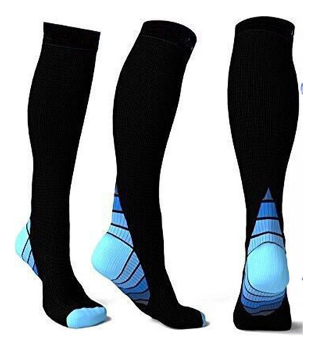 3 Pares Medías Calcetas De Compresion Várices Circulación