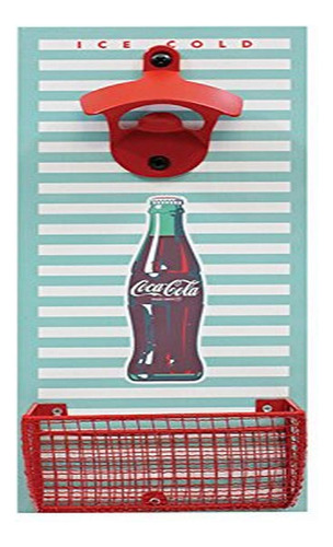 Tablecraft Cocacola Botella Abridor Tapa Catcher Madera