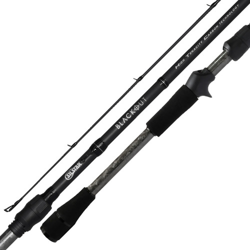 Caña Baitcast Silstar Blackout 6'6 1 Tr 12-20 Lb Carbon Htc3