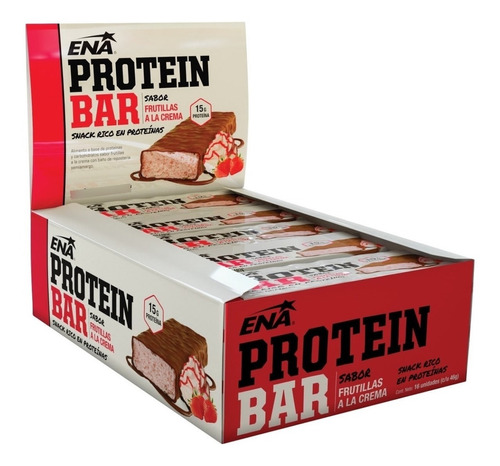 Cajas 16 Barras Proteicas Ena 46 Gramos Cada Barra Proteína Ideal Para Recuperación Rendimiento Aumento Muscular