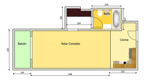 Imagen 29 de 30 de Venta Monoambiente Villa Urquiza Full Amenities