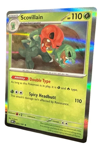 Scovillian 025/197 Obsidian Flames Holo Rare Pokémon Tcg