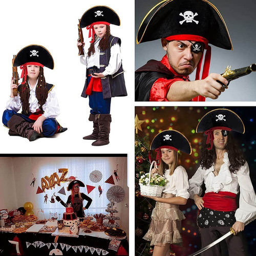 Conjunto De Presentes De Festa Pirate Hat Patch, Decoração D