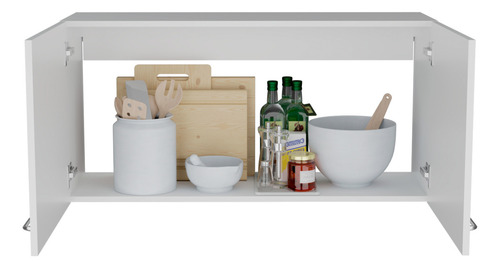 Gabinete Superior De Cocina Napoles Blanco 100x49cm Con Dos