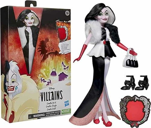 Cruella De Vil Muñeca Villanas Disney 28cm Hasbro Traído Usa
