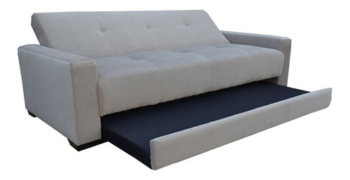 Sofa Cama Sofacama Futon Sillon Sala Mobleco Color Plata Diseño De La Tela Loneta