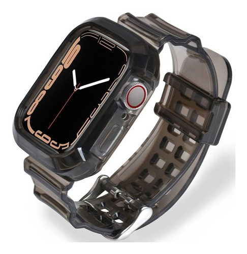 Correa Transparente + Funda Para Apple Watch 2 3 4 5 6 7 Se