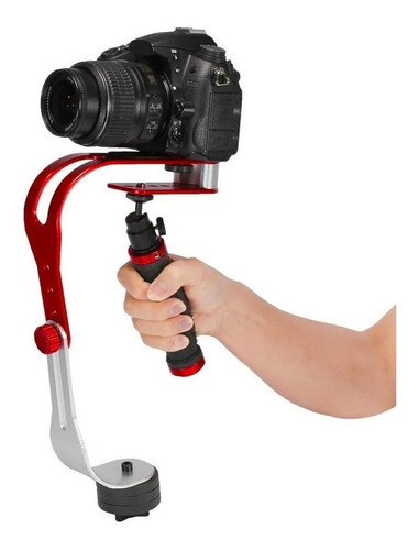 Estabilizador Steadycam iPhone Gopro Celular Camera Dslr Cor Vermelho