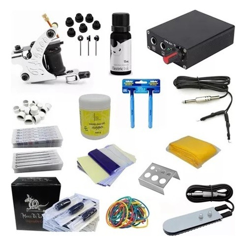 Kit  Tatuagem Tattoo Profissional Master Completo + Brinde 