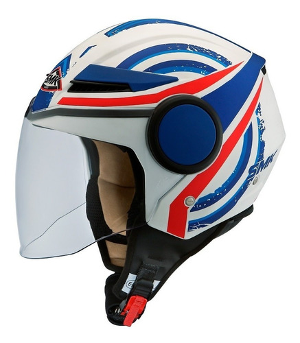 Casco Moto Abierto Smk Simple Visor Streem Heroic