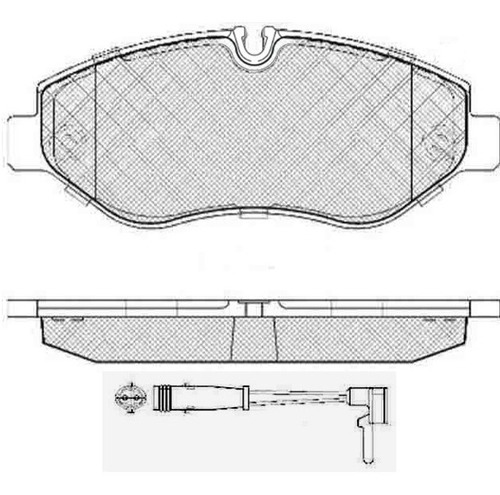 Pastilla De Freno Mercedes Benz Vito Ii 113 - 115 - 119 Cdi