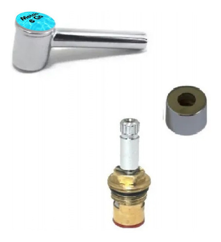Imagem 1 de 3 de Reparo Cartucho Cerâmico M18 1/4 Volta Direito 16 Acabament