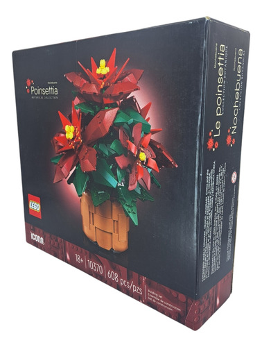 Lego Set De Construcción Floral Noche Buena 608 Pzas(10370)