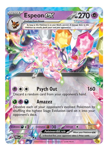 Pokémon Tcg: Prismatic Evo - 034/131 - Espeon Ex