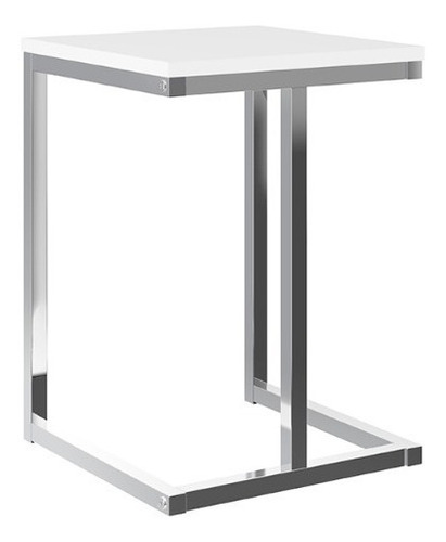 Set 2 Taburetes Home Design Blanco Cromado