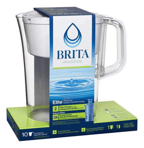 Brita Tahoe Jarra Filtro Elite+ Blanco Brillante 2 1ct