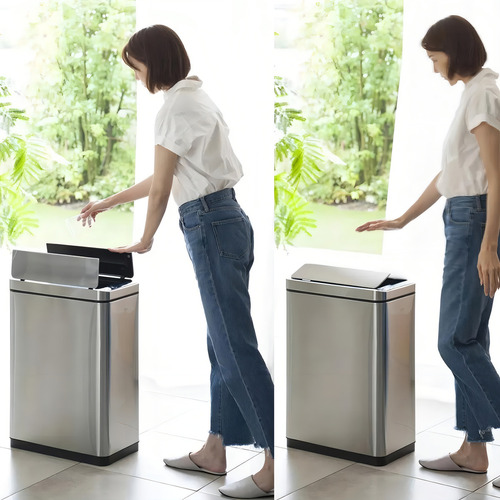 Lixeira Automática Aço Inox 30l Sensor Inteligente Moderna