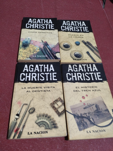 Lote X 4 Novelas Policiales De Agatha Christie. Olivos. (Usado)