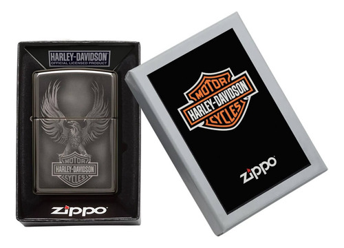 Encendedor Zippo Harley-davidson Plateado Design Zp49044