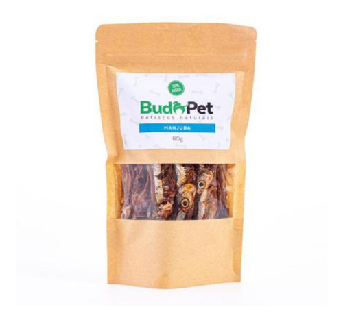 Petisco Natural P/ Cães E Gatos Budopet Manjuba 80g