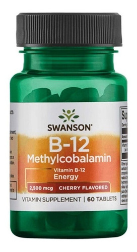 Vitamina B12 Metilcobalamina 2500 Mcg Con 60 Tabs Sublingua