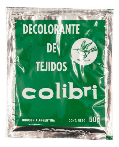 Anilina Decolorante De Tejidos Colibri X50gr