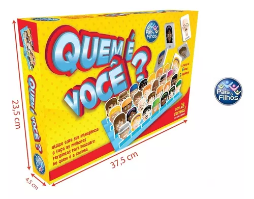 Jogo Quem É Você 28 Carinhas Cara A Cara Divertido Brinquedo - pais e  filhos - Outros Jogos - Magazine Luiza