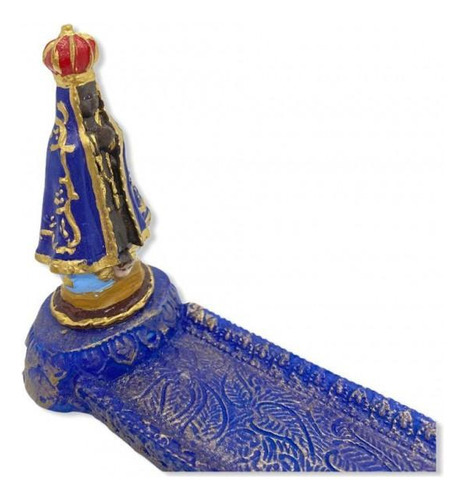 Incensário Régua Nossa Senhora Aparecida 24 Cm Azul