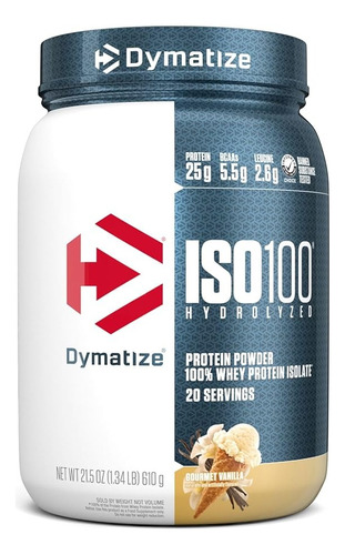 Dymatize Iso100 Aislado De Proteína De Suero En Polvo 610g