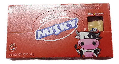 Chocolatin Misky Caja X 20u. 5 Soles Cotillón