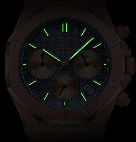 Reloj De Hombre Resistente Al Agua Reloj De Cuarzo Luminoso