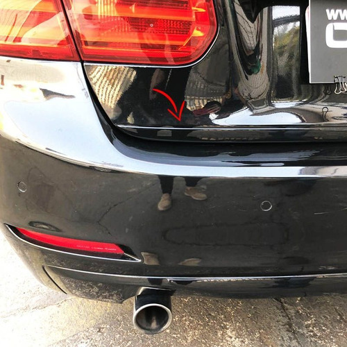 Frisos Traseiros Apliques Bmw 320 328 2014/2015 Preto
