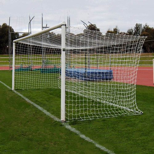 2 Redes Arco Futbol Profesional 7,5x2,5m Cajon Cuerda 2,3mm - Resiste Intemperie - Hay Stock De Red