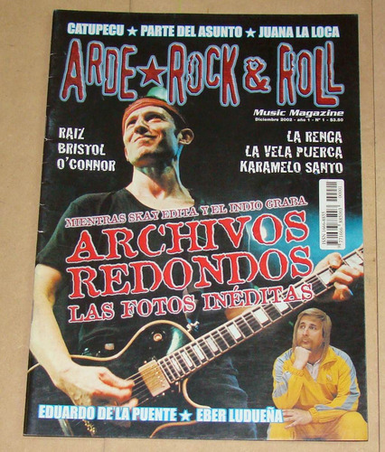 Revista Arde Rock & Roll Nº1 2002 Archivos Redondos