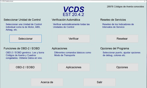Imagen 1 de 1 de Vcds Vagcom 20.4.2 Español
