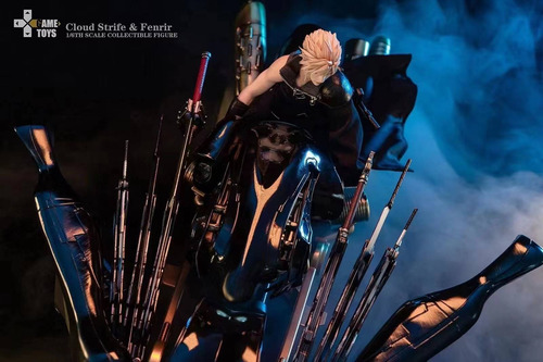 Cloud And Fenrir Game Toys No Hot Toys Final Fantasy Vii