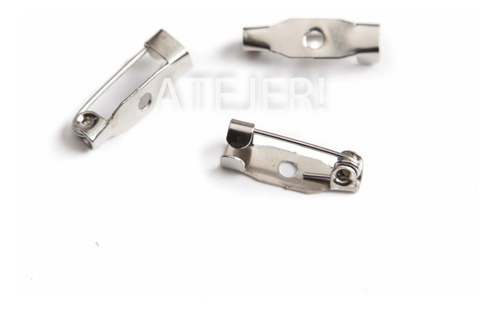 Imagen 3 de 8 de Base Gancho Para Prendedor De Metal 38mm X 100 Unidades