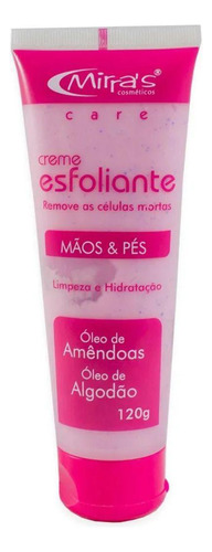 Creme Esfoliante Mãos E Pés Limpeza E Hidratação 120g Mirras