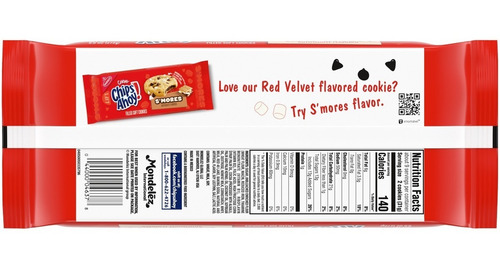 Imagen 3 de 3 de Galletas Chips Ahoy Red Velvet 272g Importado