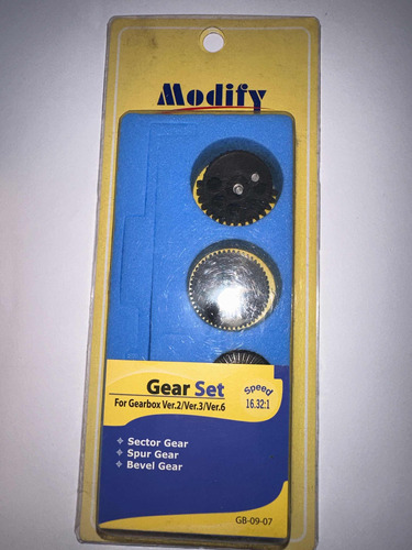 Engranajes Modify Gear Set Speed Marcadoras Airsoft
