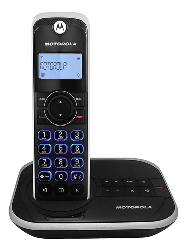 Teléfono Motorola GATE4500CE-2 inalámbrico - color blanco/negro