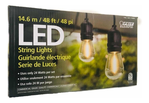 Imagen 5 de 10 de Luces Led En Serie Para Jardín, Vintage, Decoración, Oferta!