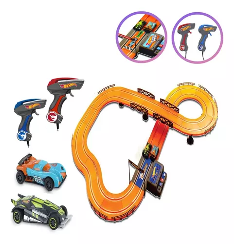 Pista Hot Wheels Track Set Multikids Laranja 380 cm