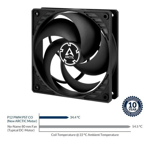 Cooler 120mm Arctic P12 Pwm Pst Co Pwm Doble Ruleman Pst !
