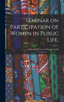 Libro Seminar On Participation Of Women In Public Life,: ...